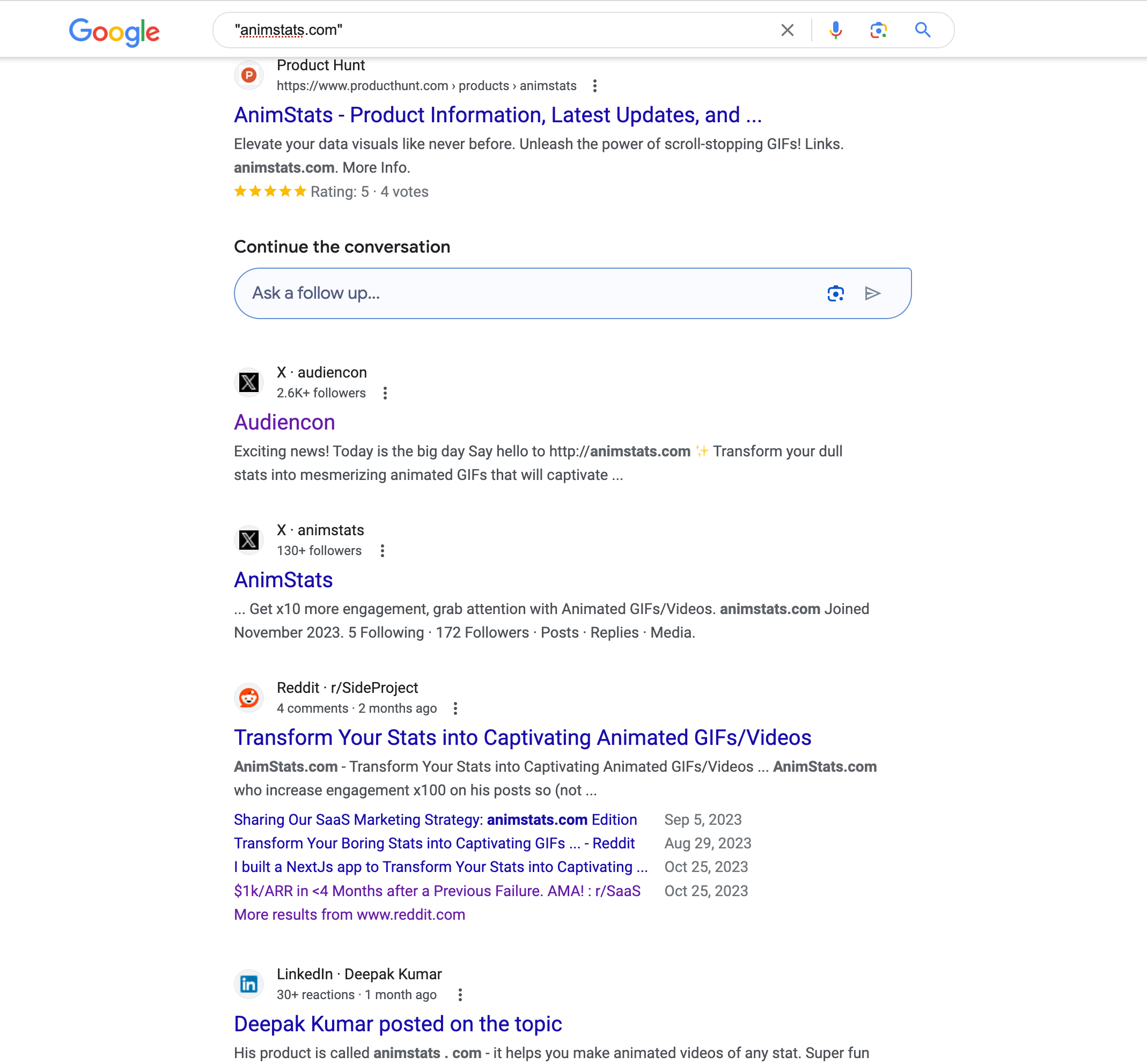 AnimStats 主要推广渠道
